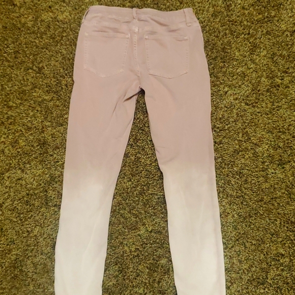 pink fade into light pinkish white jeans - Picture 3 of 3
